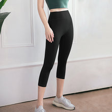 Load image into Gallery viewer, Soft high waist seamless yoga Capri leggings